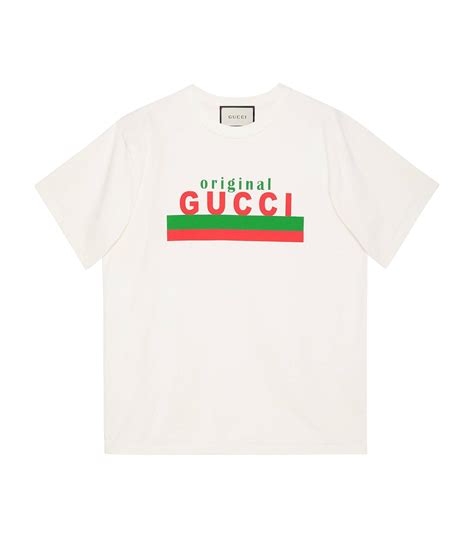 t shirt con scritta gucci|t shirt Gucci original.